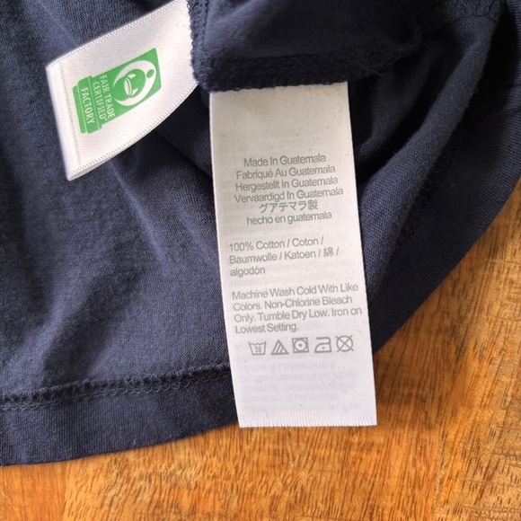 Navy Tissue Turtleneck Top - Picture 3 of 4